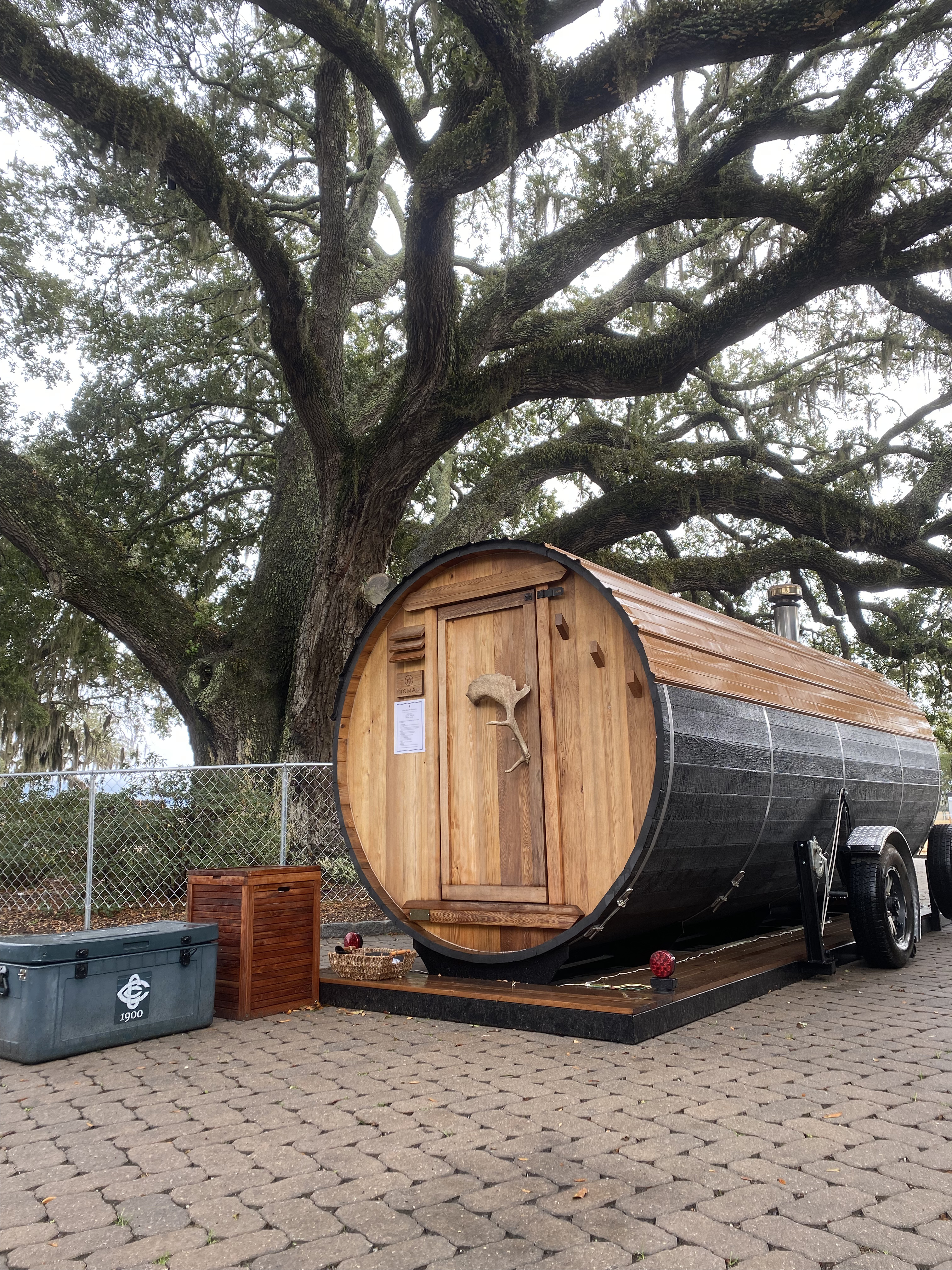 Event Venue Sauna Setup